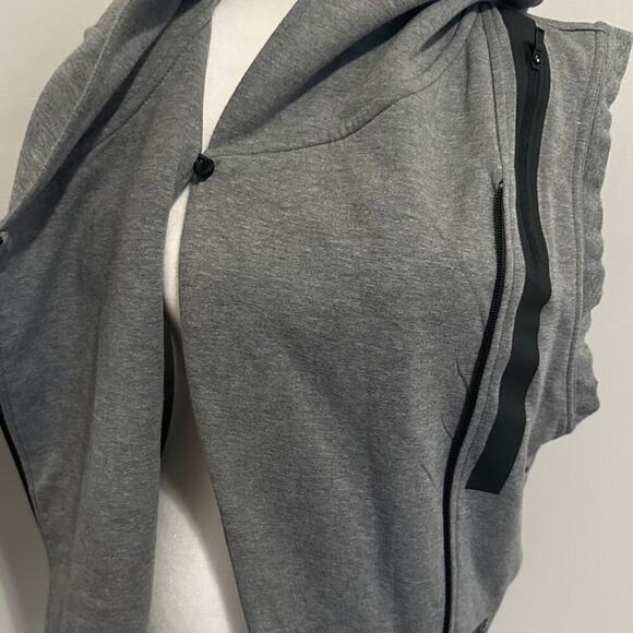 Nike Tech Fleece Hoodie Vest Gray size XS Off Center Zip up - Picture 7 of 11